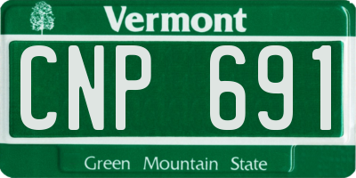 VT license plate CNP691