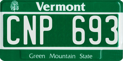 VT license plate CNP693