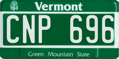 VT license plate CNP696