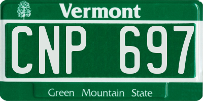VT license plate CNP697