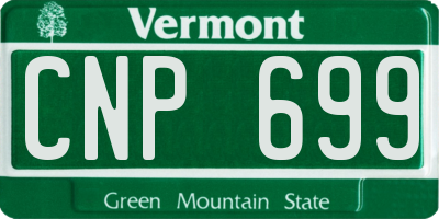 VT license plate CNP699
