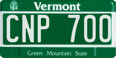 VT license plate CNP700