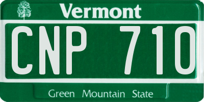 VT license plate CNP710