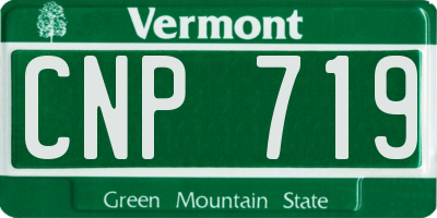 VT license plate CNP719