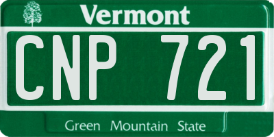VT license plate CNP721
