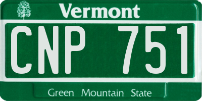 VT license plate CNP751