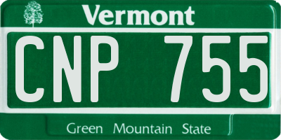 VT license plate CNP755