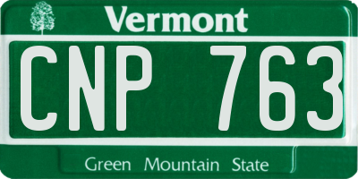 VT license plate CNP763