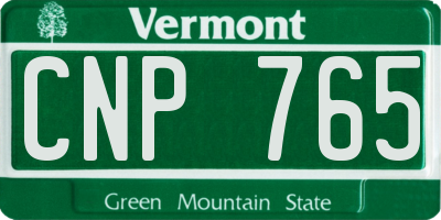 VT license plate CNP765