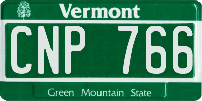 VT license plate CNP766