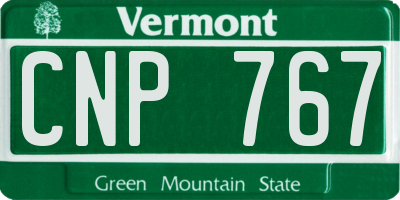 VT license plate CNP767
