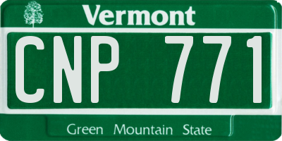 VT license plate CNP771