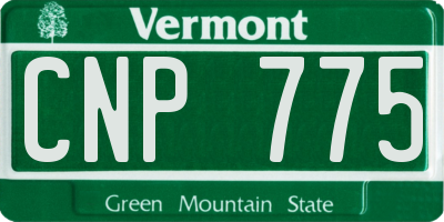 VT license plate CNP775