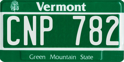 VT license plate CNP782