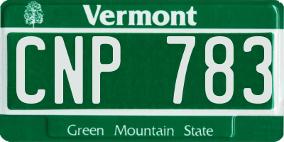 VT license plate CNP783