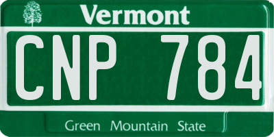 VT license plate CNP784