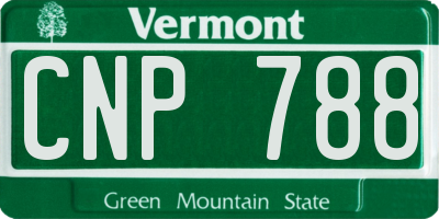 VT license plate CNP788