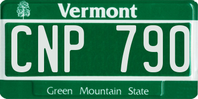 VT license plate CNP790