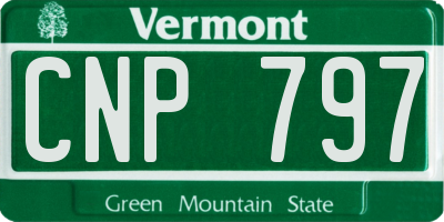 VT license plate CNP797