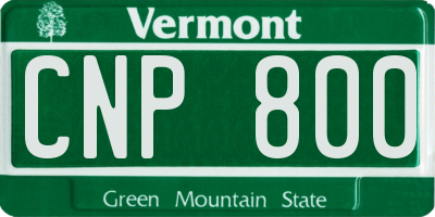 VT license plate CNP800