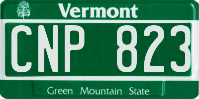 VT license plate CNP823