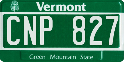 VT license plate CNP827