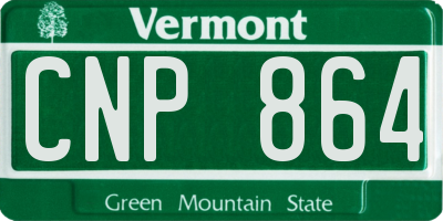 VT license plate CNP864