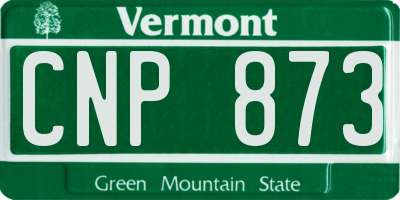 VT license plate CNP873