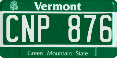 VT license plate CNP876