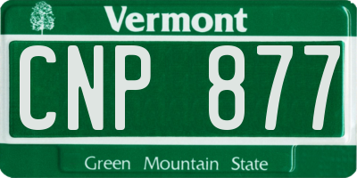 VT license plate CNP877