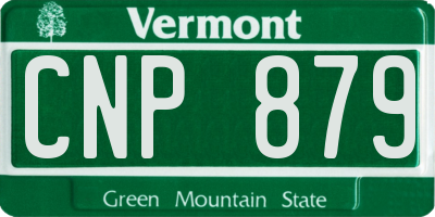 VT license plate CNP879