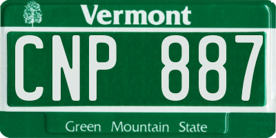 VT license plate CNP887