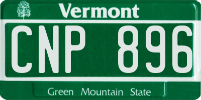 VT license plate CNP896