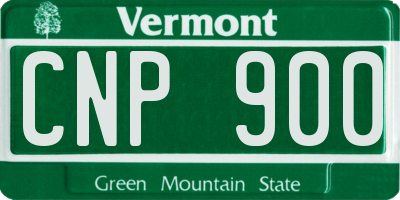VT license plate CNP900