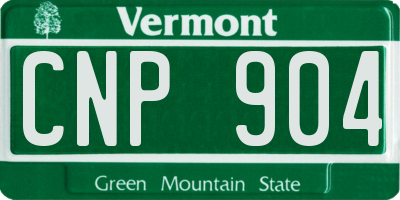 VT license plate CNP904