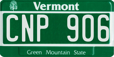VT license plate CNP906