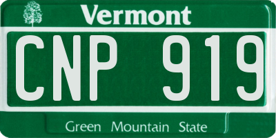 VT license plate CNP919