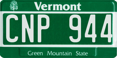 VT license plate CNP944