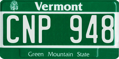 VT license plate CNP948