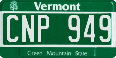 VT license plate CNP949