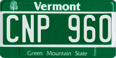 VT license plate CNP960