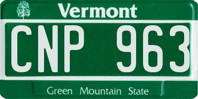 VT license plate CNP963