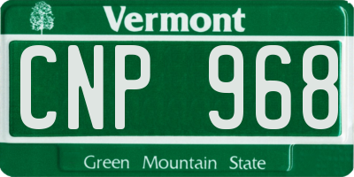 VT license plate CNP968