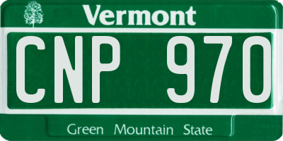 VT license plate CNP970