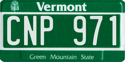 VT license plate CNP971
