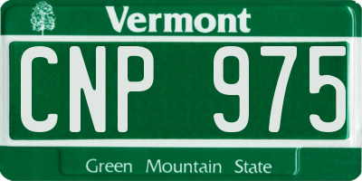 VT license plate CNP975