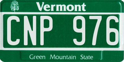 VT license plate CNP976