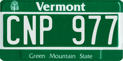 VT license plate CNP977