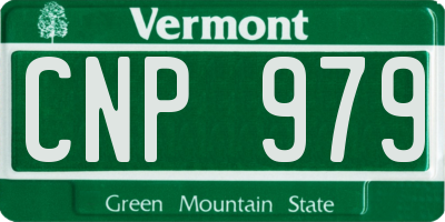 VT license plate CNP979