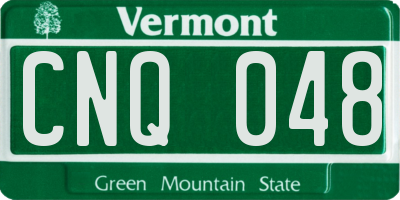 VT license plate CNQ048